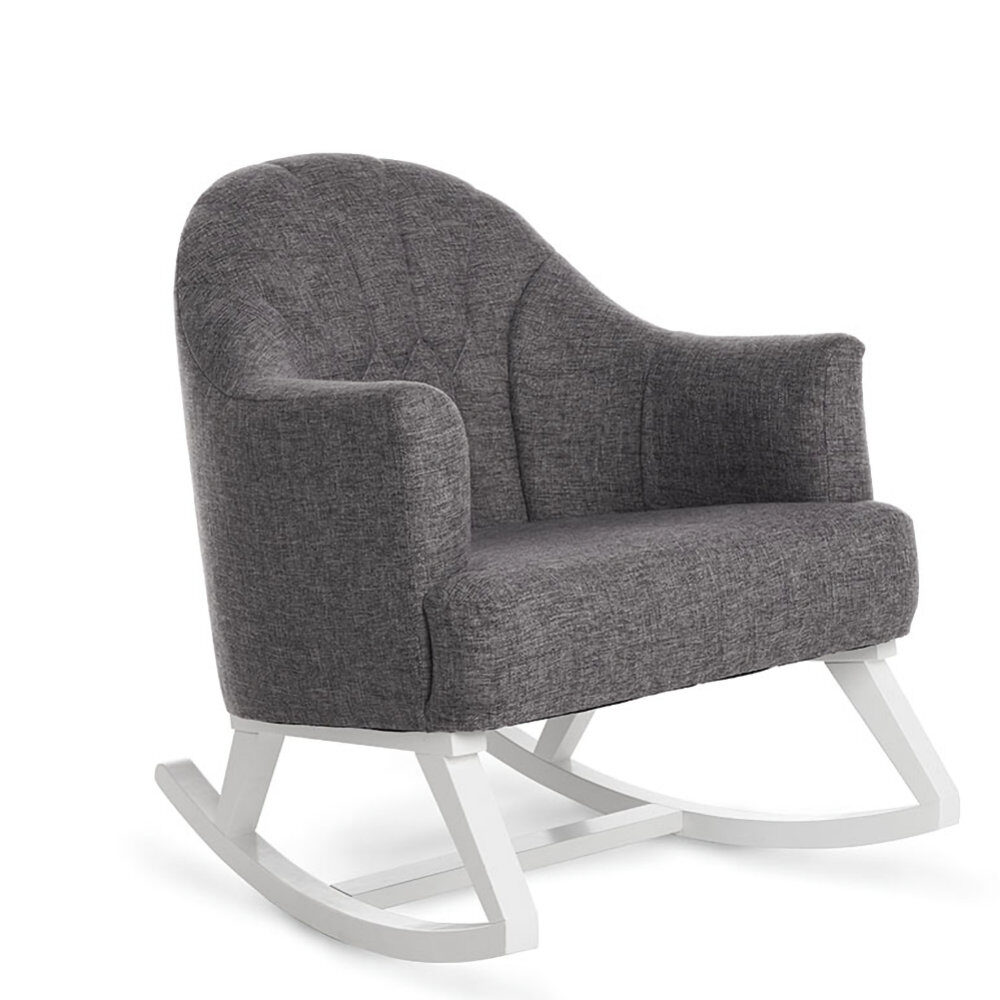 OBaby Round Back Rocking Chair Grey