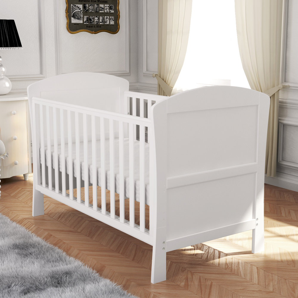 Babymore Aston Dropside Cotbed - White