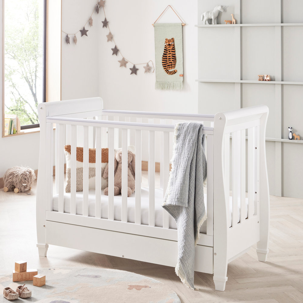 Babymore Eva Dropside Cotbed - White