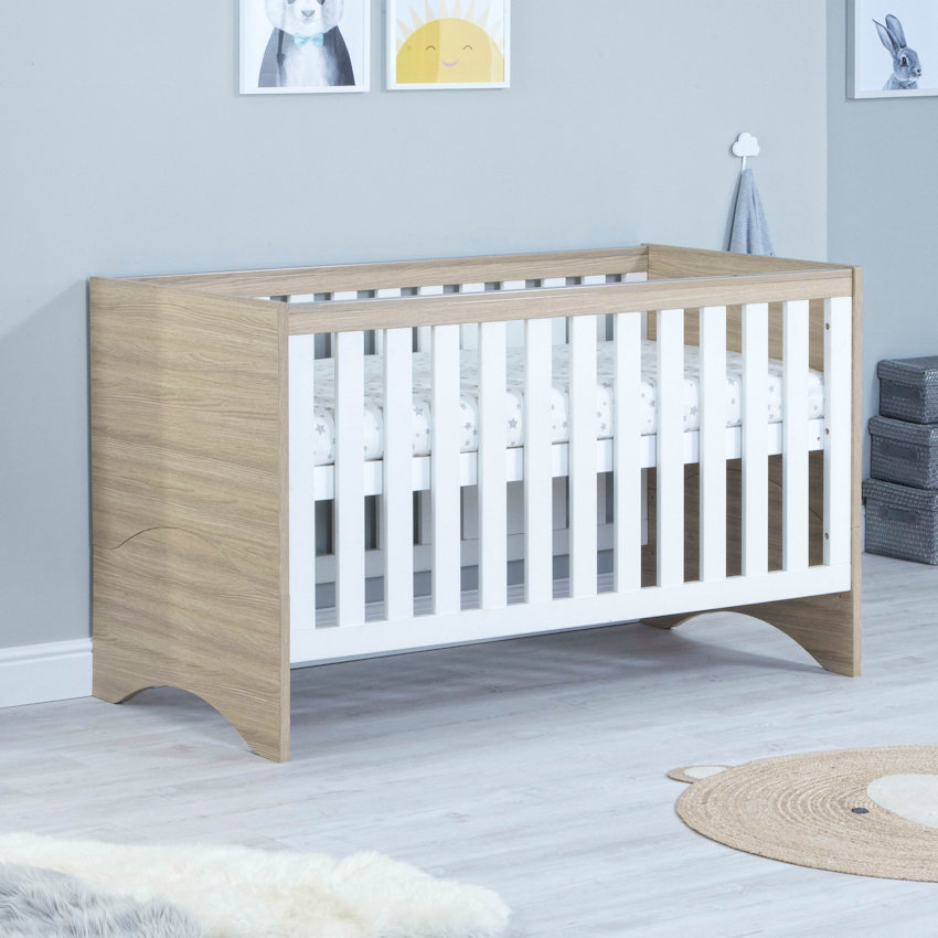 Babymore Veni Cotbed - White Oak