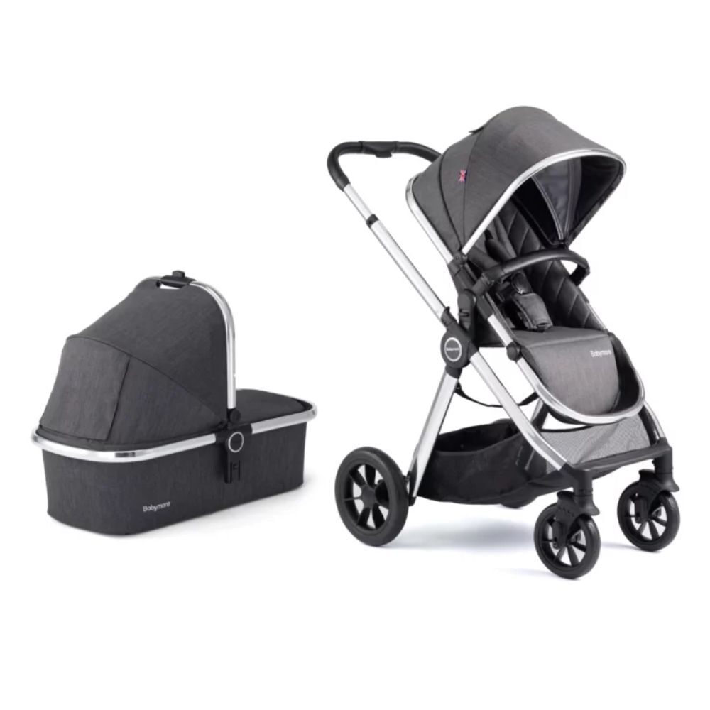 Babymore Memore Pram & Pushchair - Chrome