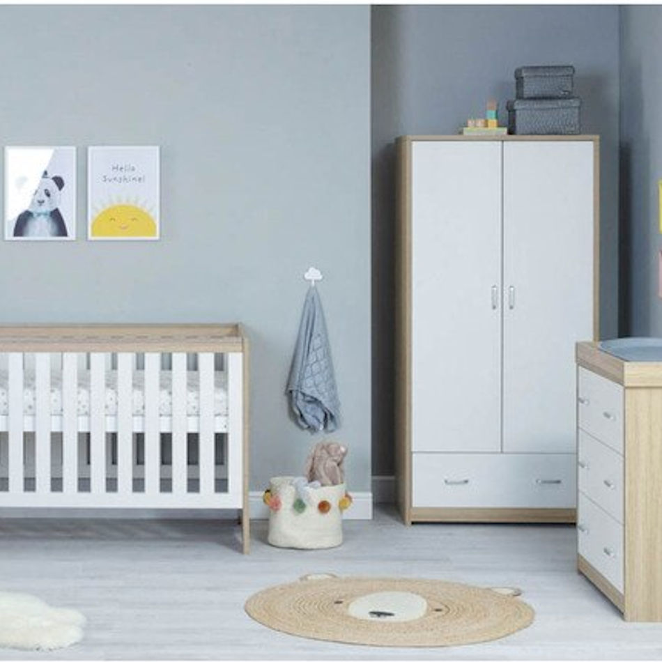 Babymore Veni 3-Piece Roomset - White Oak