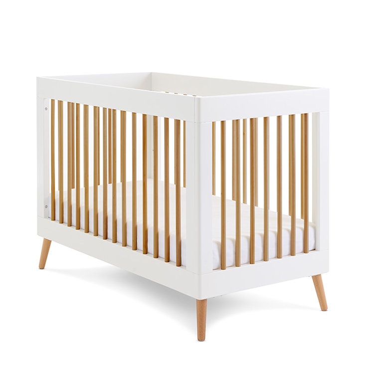 OBaby Maya Mini Cotbed - White/Natural
