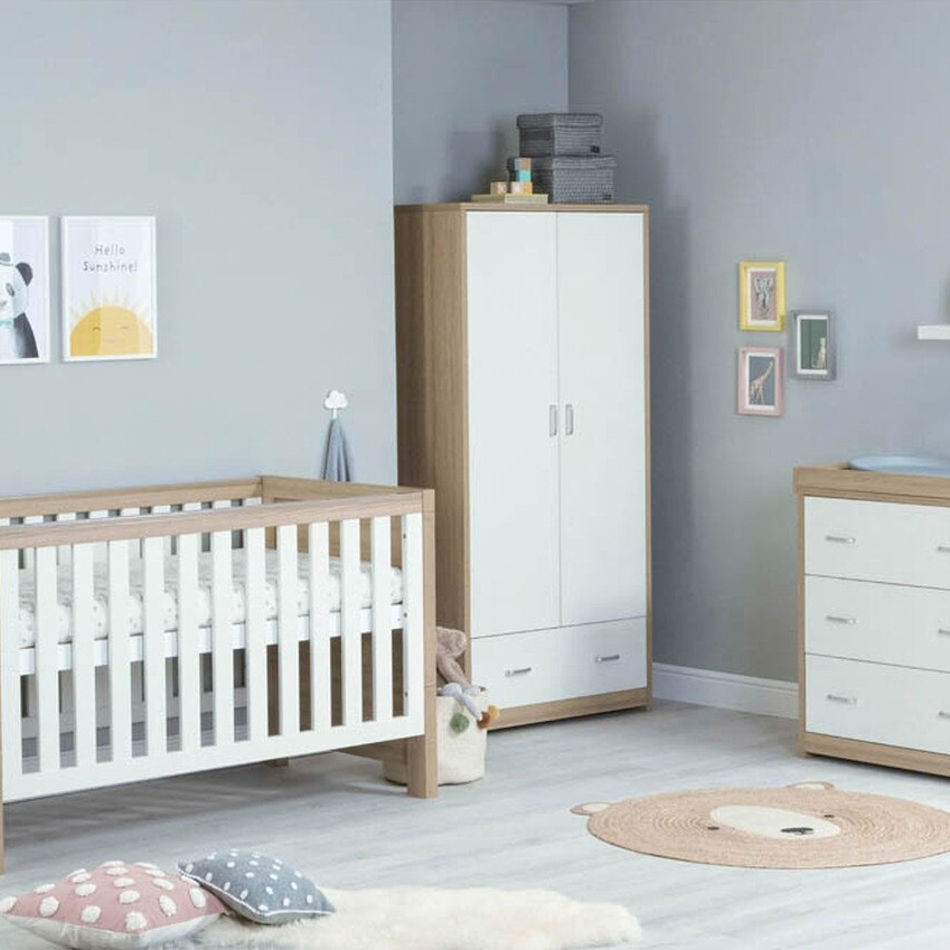 Babymore Luno 3-Piece Roomset - White Oak