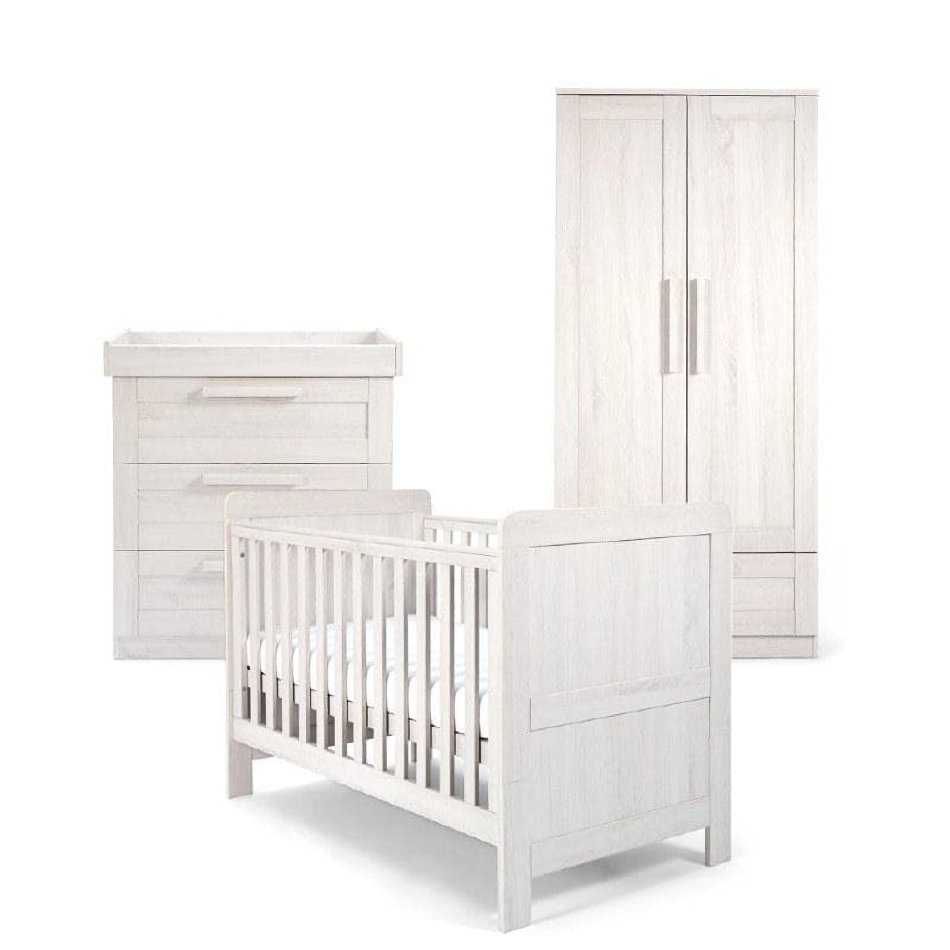 Mamas Papas Atlas 3 Piece Range Nimbus White Bumpsnbabies