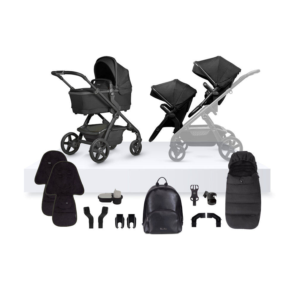 Silver Cross Wave 3 Growing Family Bundle - Onyx