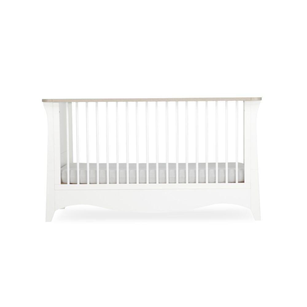 CuddleCo Clara Cotbed - White & Ash
