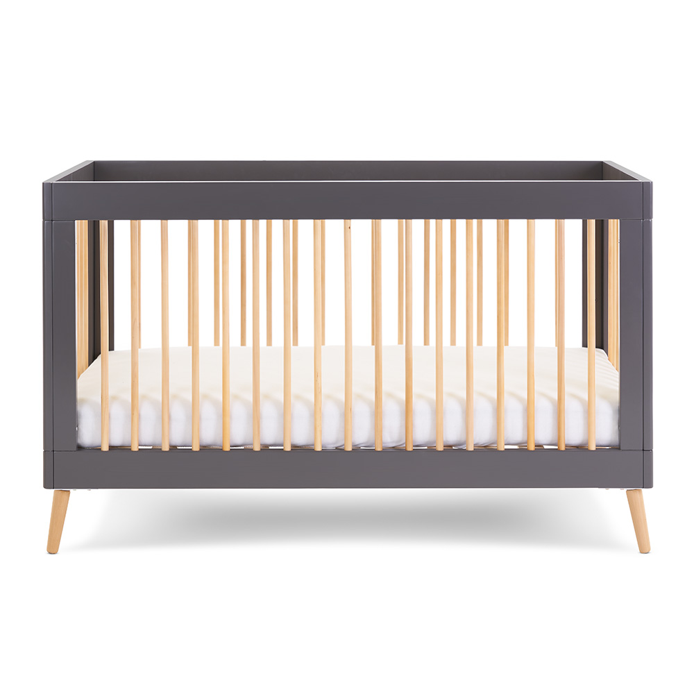 OBaby Maya Cotbed- Slate/Natural -