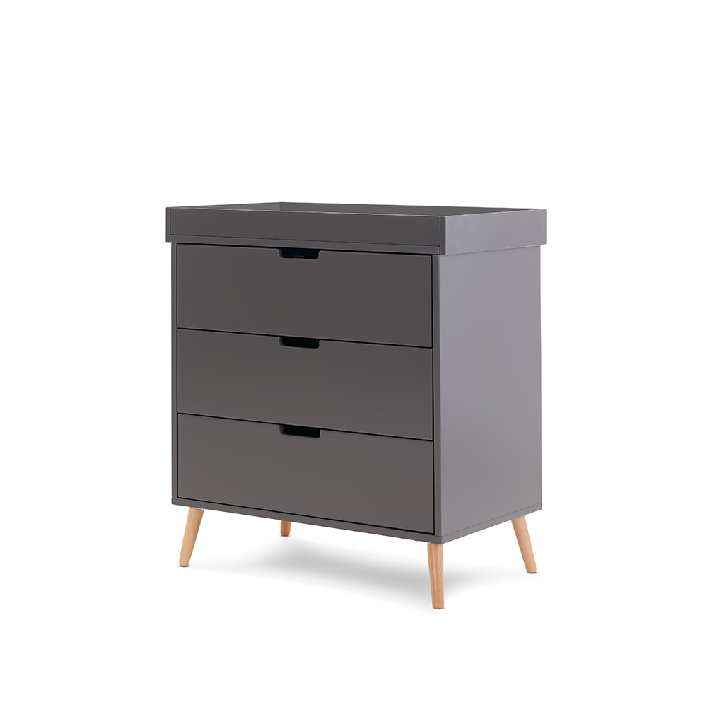 OBaby Maya Dresser/Changer- Slate/Natural