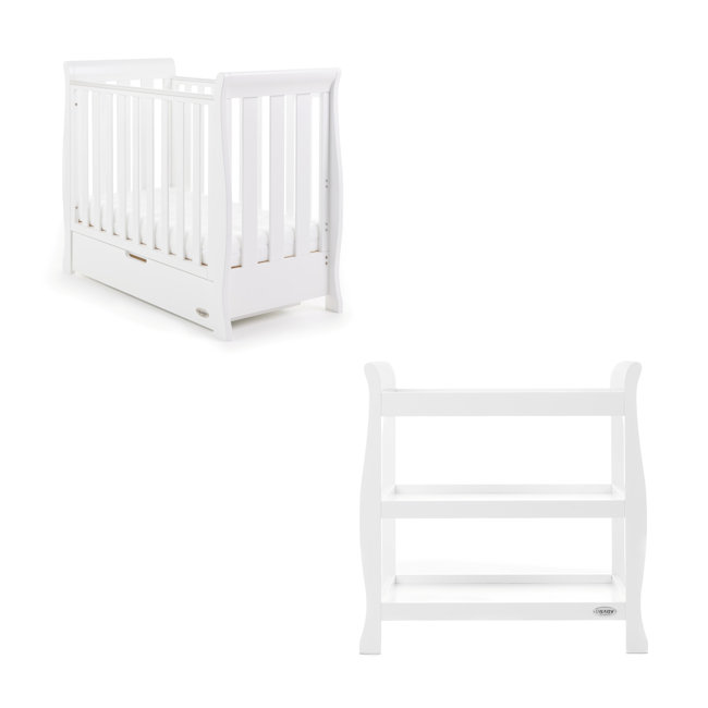 OBaby Stamford Space Saver 2 Piece Roomset - White