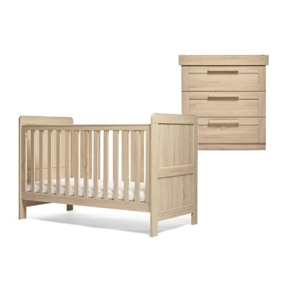 Light oak affordable nursery set