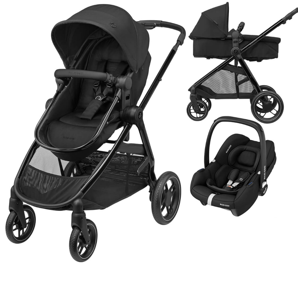 Maxi Cosi Zelia3 Luxe - Twillic Black+ Cabriofix I Size Car Seat