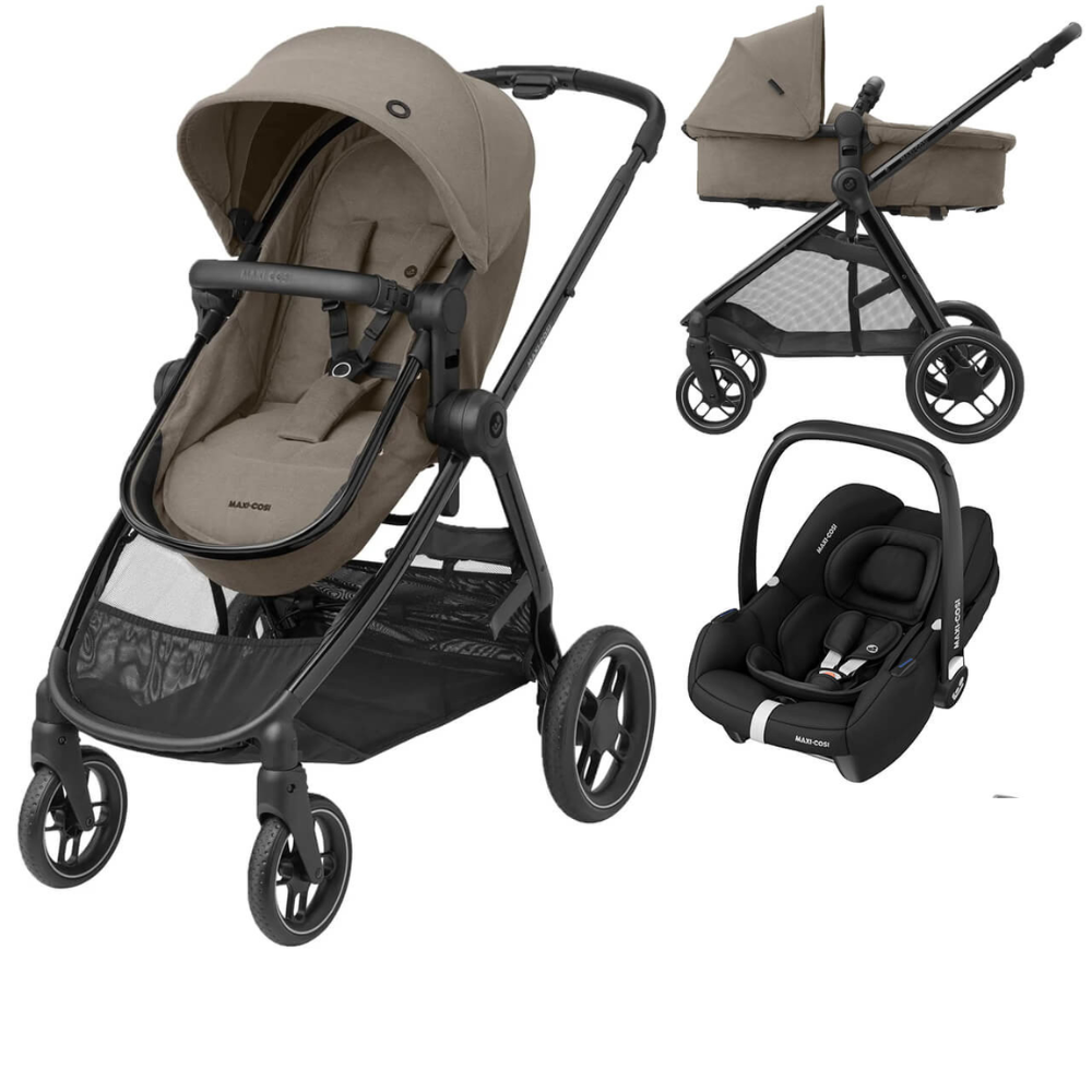 Maxi Cosi Zelia3 Luxe - Twillic Truffle+ Cabriofix I Size Car Seat