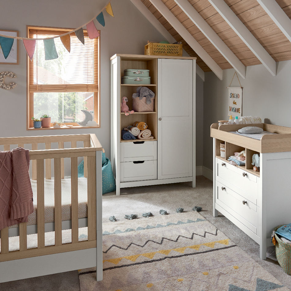 Harwell 3 Piece White Natural by Mamas and papas best price