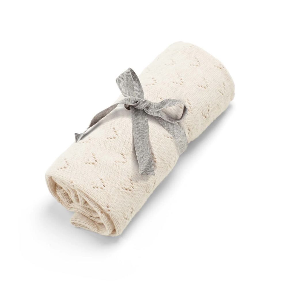 Mamas & Papas Born To Be Wild Oatmeal Pointelle Blanket