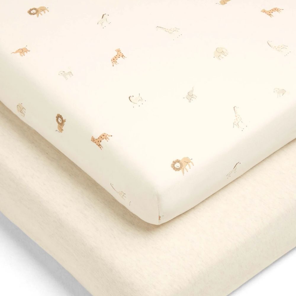 Mamas & Papas Born To Be Wild Fitted Sheets Safari