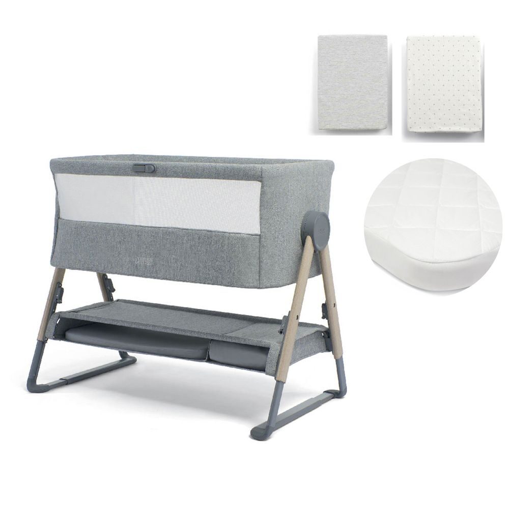 Mamas & Papas Lua Crib Bundle - Grey