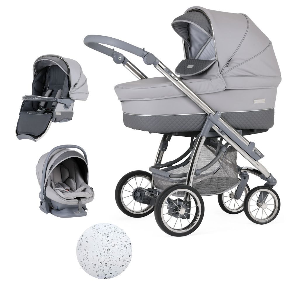 Bebecar Pack Ip Op Classic XL Trio - Pewter + FREE Bag