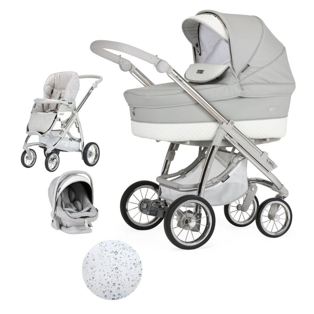 Bebecar Pack Ip Op Classic XL Trio - Silver Grey + FREE Bag