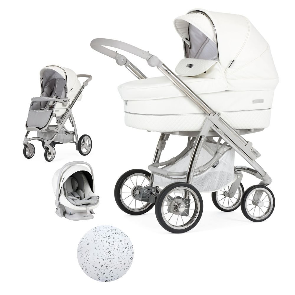 Bebecar Pack Ip Op Classic XL Trio - White Delight + FREE Bag