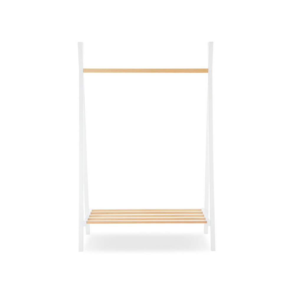 CuddleCo Nola Clothes Rail - White Natural