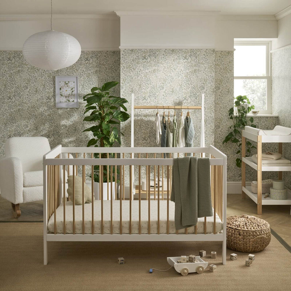 CuddleCo Nola Nursery Furniture - White Natural