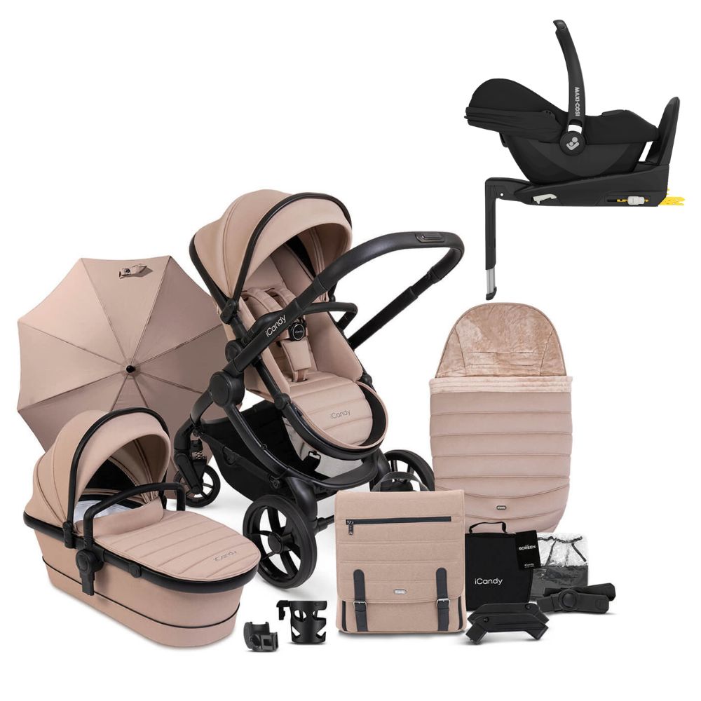 iCandy Peach 7 Complete Bundle - Cookie With Cabriofix i-Size & i-Size Base