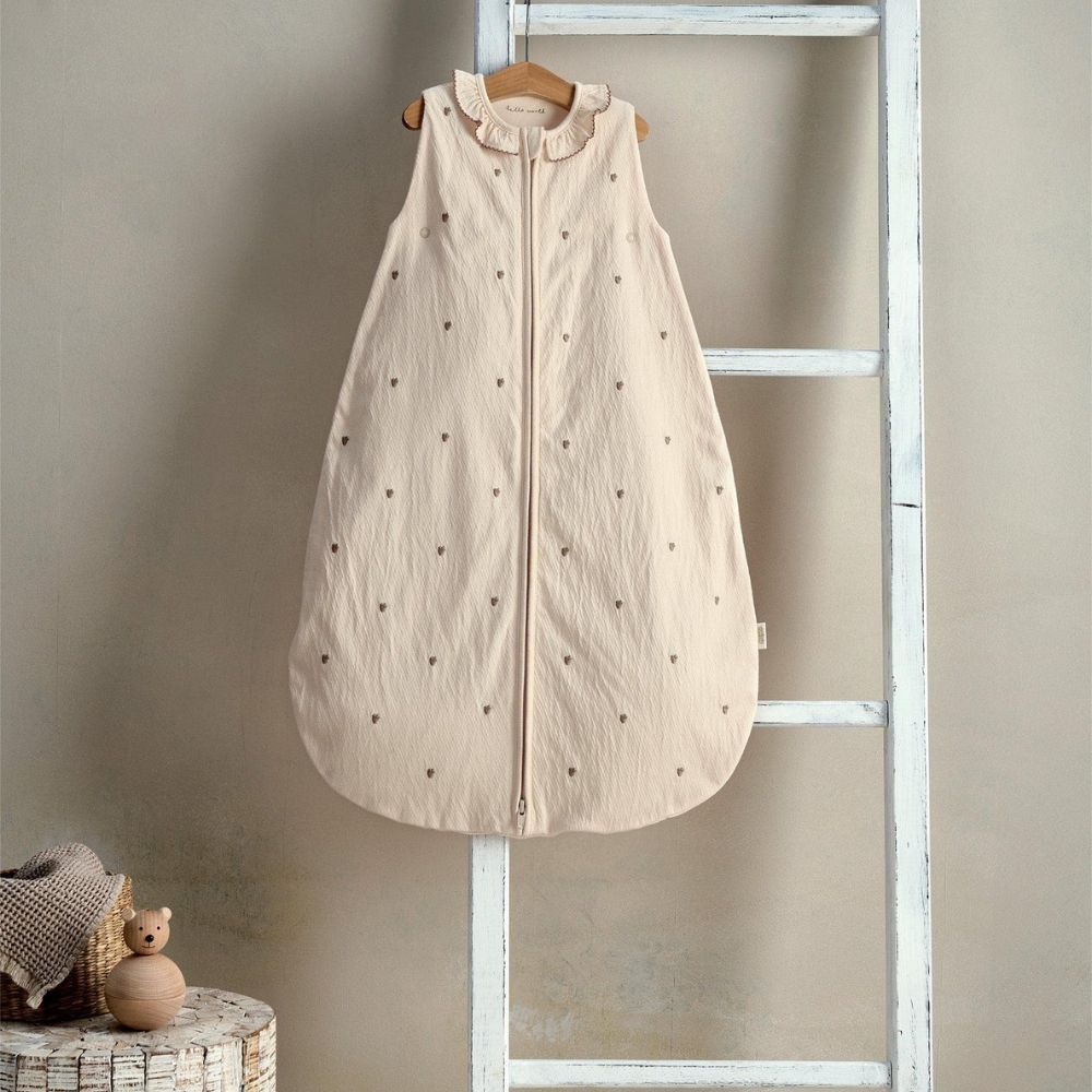 Vintage cream baby girl sleep bag 1.0 tog 0-6 months