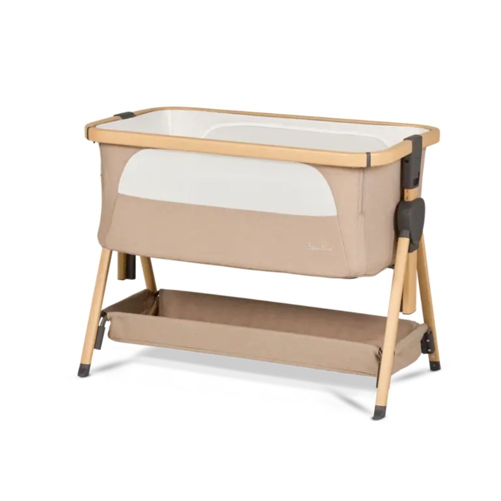 Lunar Bedside Crib Oatmeal - Silver Cross