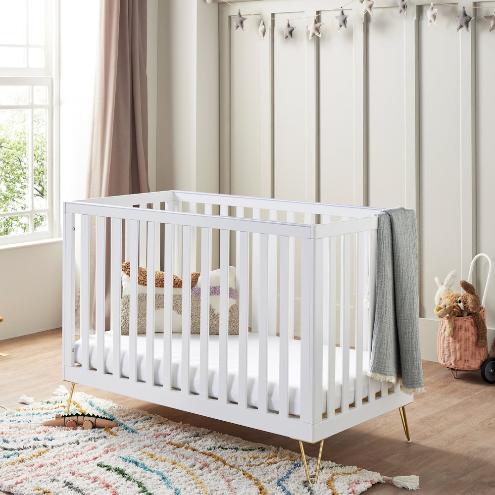 Babymore Kimi Cotbed- White