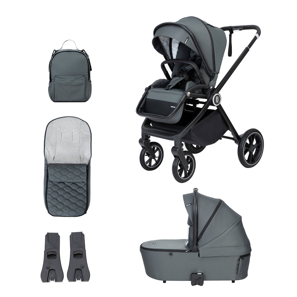 Kai Pram & Pushchair Bundle - Forest Grey