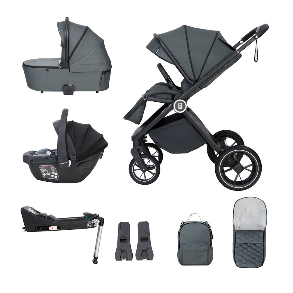 Kai I Size Travel System With Coco Car Seat & Base - Forest Grey
