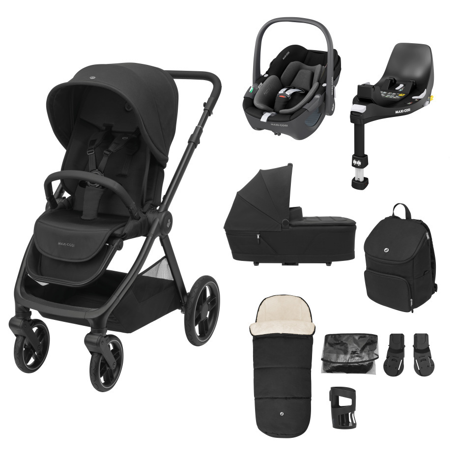 Maxi Cosi Oxford Pebble 360 Bundle – Twillic Black