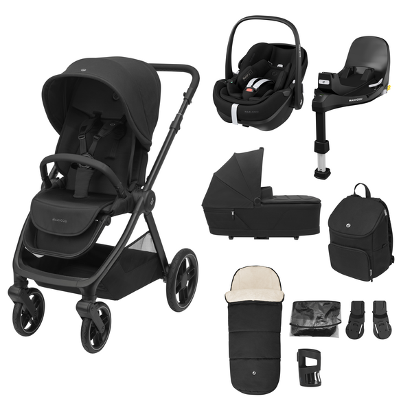 Maxi Cosi Oxford Pebble 360 Pro Bundle – Twillic Black