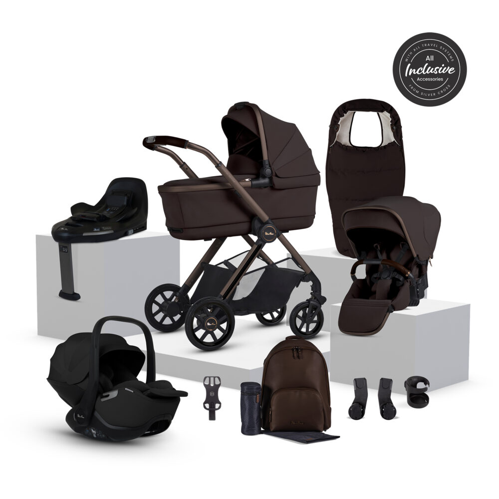Silver Cross Reef 2 SE Ultimate Infant Bundle - Ganache/Black