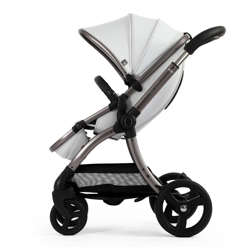 Egg 3 Stroller & Backpack - Houndstooth Silver
