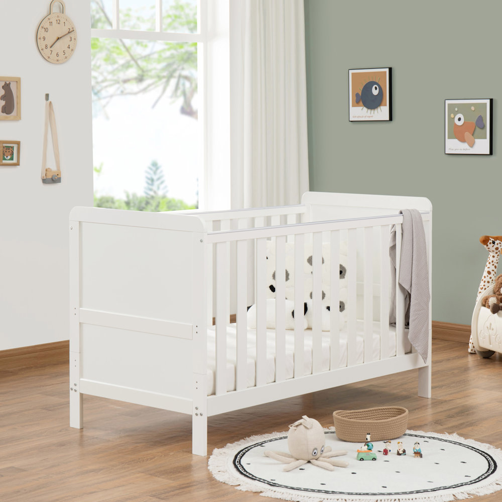 Babymore Caro Urban Cotbed - White