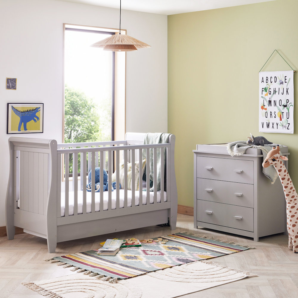 Babymore Stella 2-Piece Nursery Set - Grey