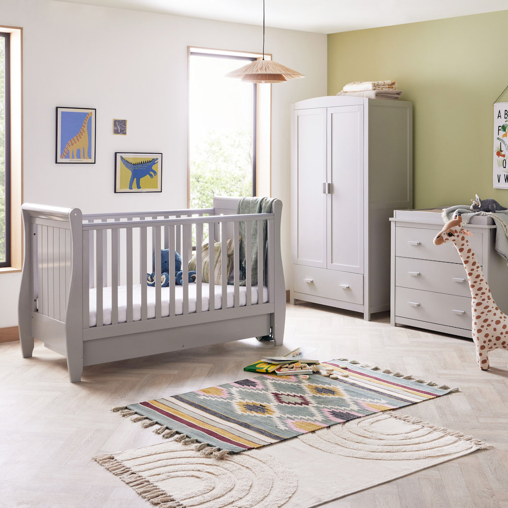 Babymore Stella 3-Piece Nursery Set - Grey
