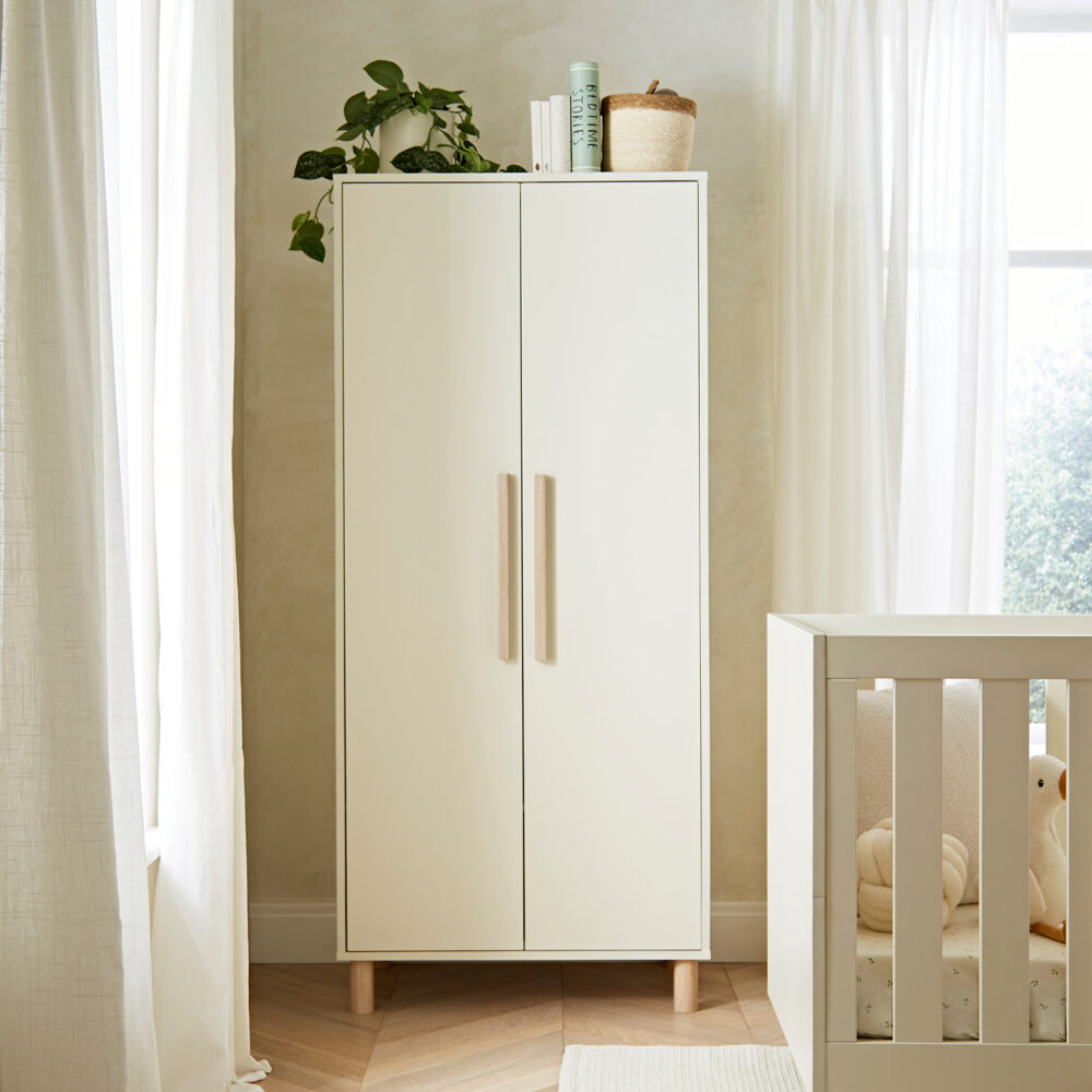 Harper Wardrobe - Cream & Ash With Free Delivery