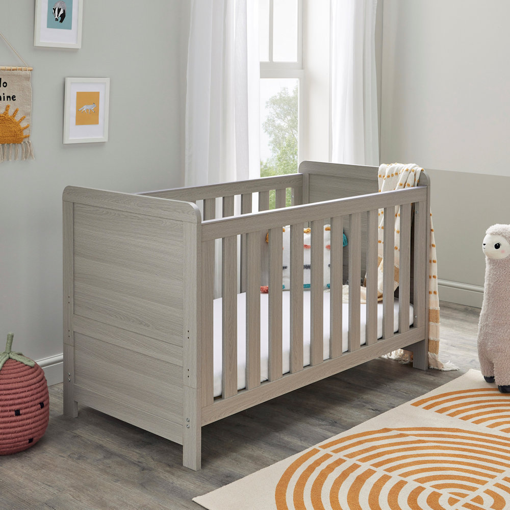 Babymore Caro Cotbed - Grey Wash