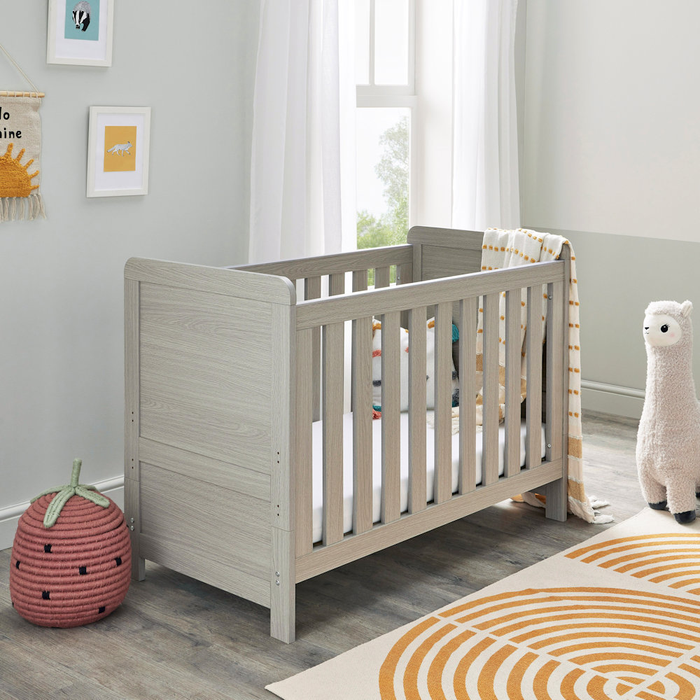 Babymore Caro Mini Cotbed - Grey Wash