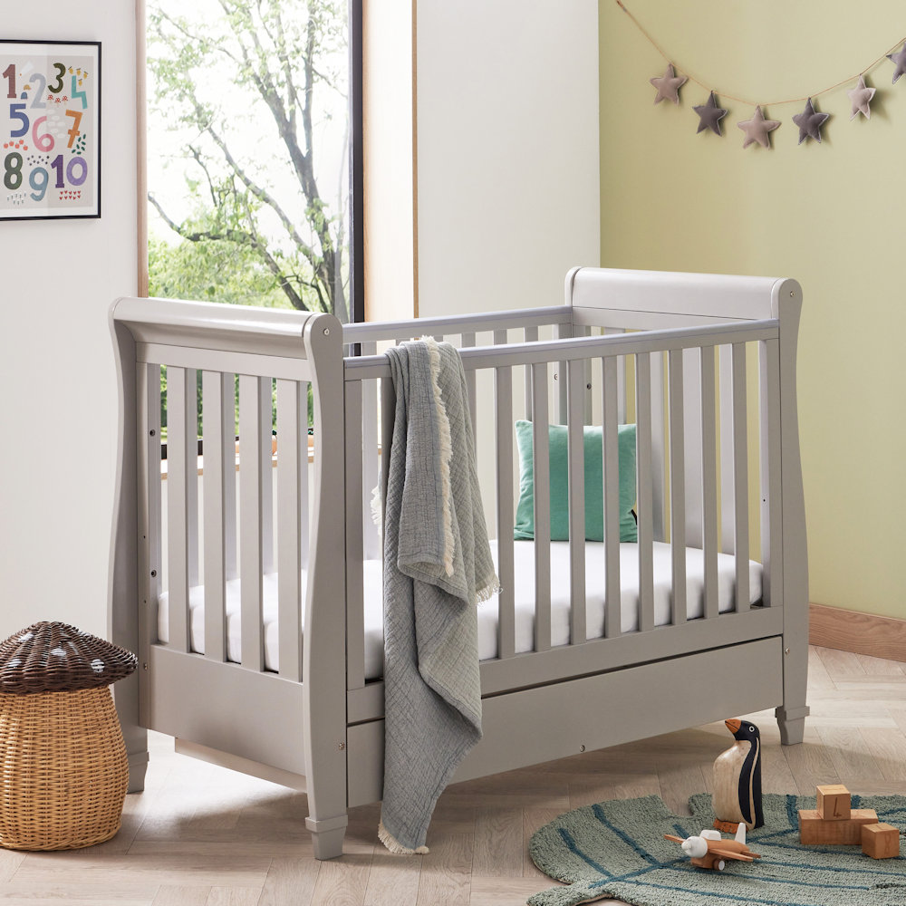 Babymore Eva Dropside Cotbed - Grey