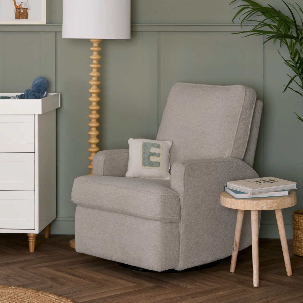 Madison Swivel Glider Recliner Chair – Teddy Truffle