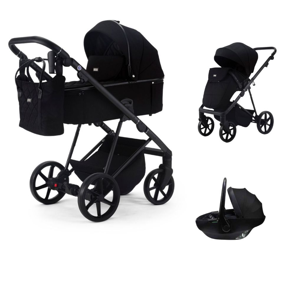 Mee-Go Milano Natura 3 In 1 + Evo Spin Car Seat - Carbon