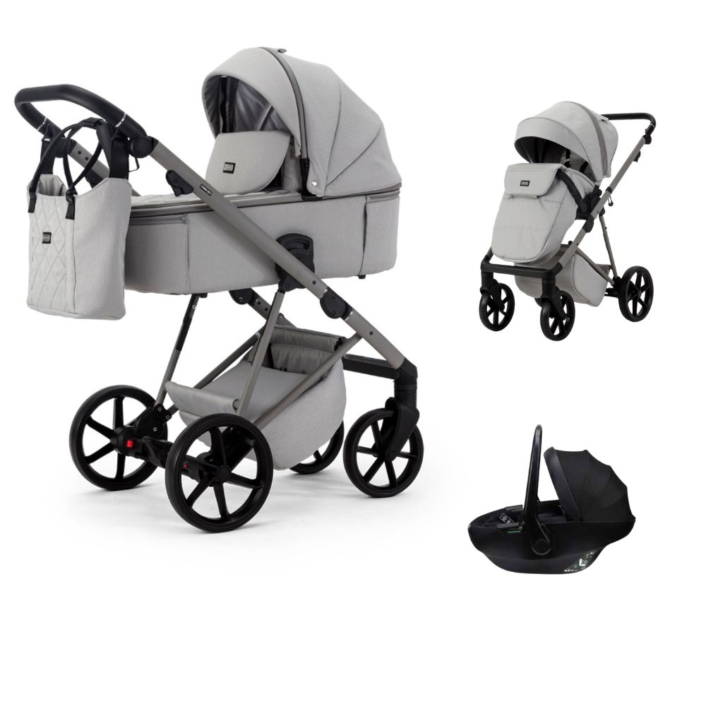 Mee-Go Milano Natura 3 In 1 + Evo Spin Car Seat - Moon