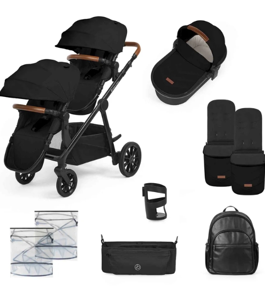 ickle Bubba Virgo 2 in 1 Black Bundle