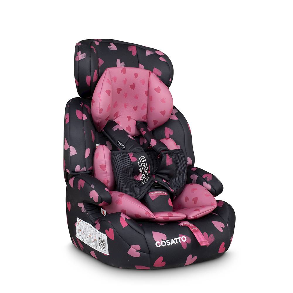 Cosatto Zoomi 1/2/3 Car Seat - Charcoal Lighthearted