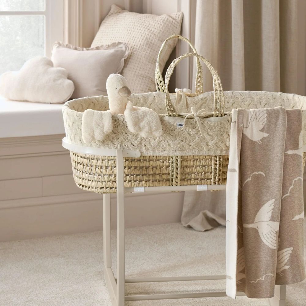 Mamas and papas duckling moses basket lifestyle
