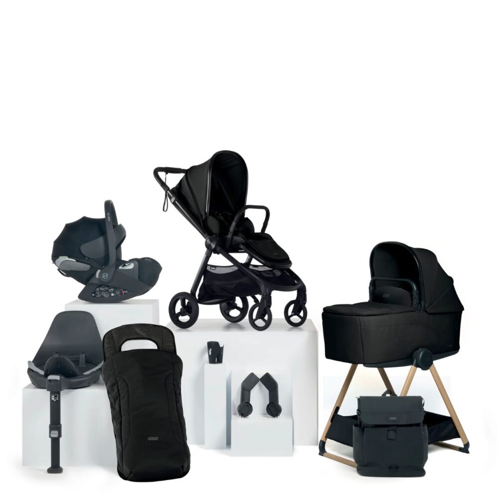 Vardo Complete Car Seat Bundle + Stand – Noir